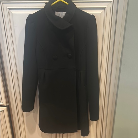 🌿Elegant Black Double-Breasted Coat, size XS🌿 - Picture 1 of 4
